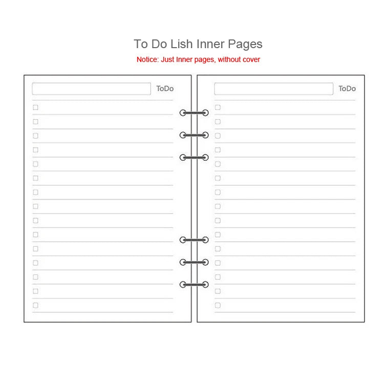 2025 Diary Laser Gitter A5/A6 PU Loose-Leaf Cover Binder Dairy Notebooks Hard Cover Refill Journal Travelers Leather Cover