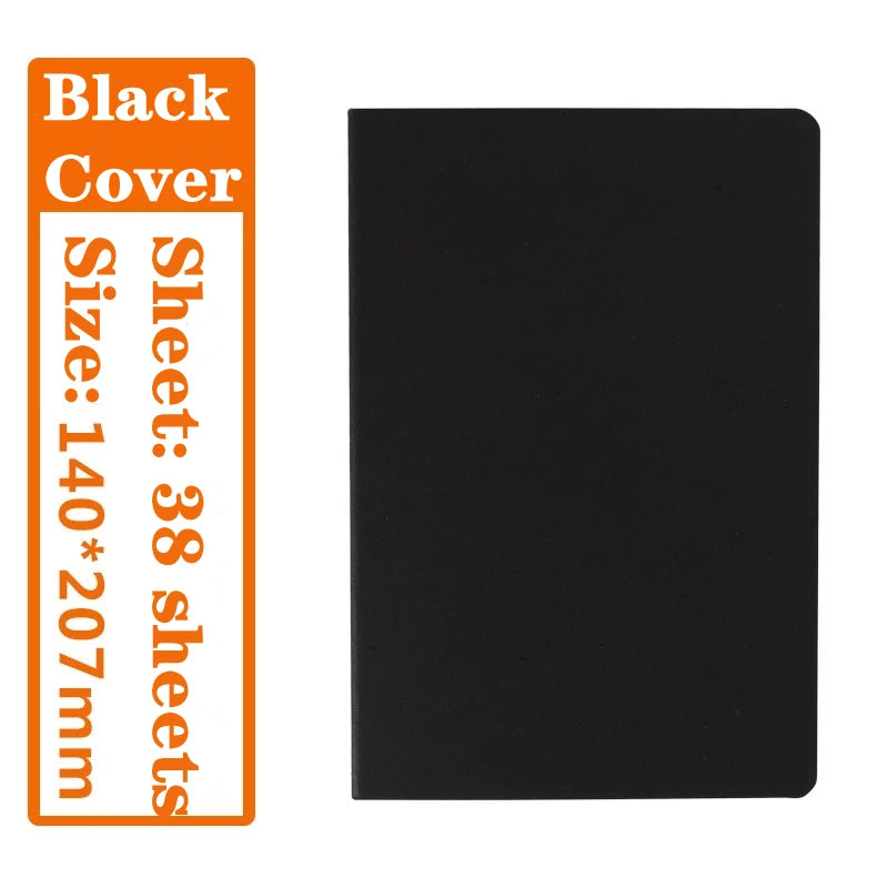 A5 Notebook 76 Pages Blank White Paper Daily Writing Planner Journal Notepad Drawing Painting Sketchbook
