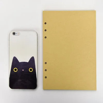 2025New A5 A6 Macaroon Laser Color DIY Binder Notebook Cover Diary Agenda Planner Paper Cover School Stationery