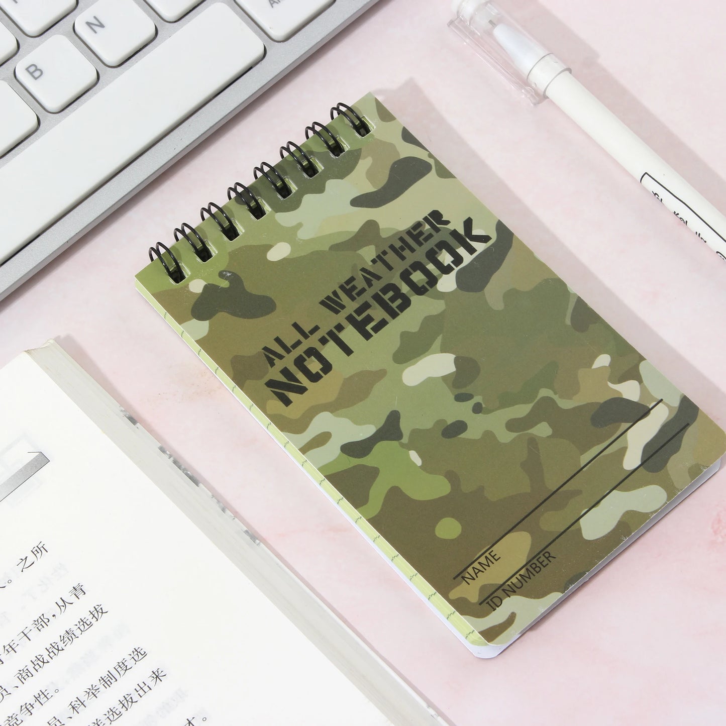 Tactical Waterproof Notebook Outdoor Camouflage Printing Notebook Waterproof Writing Paper Loose-leaf Coil Notepad