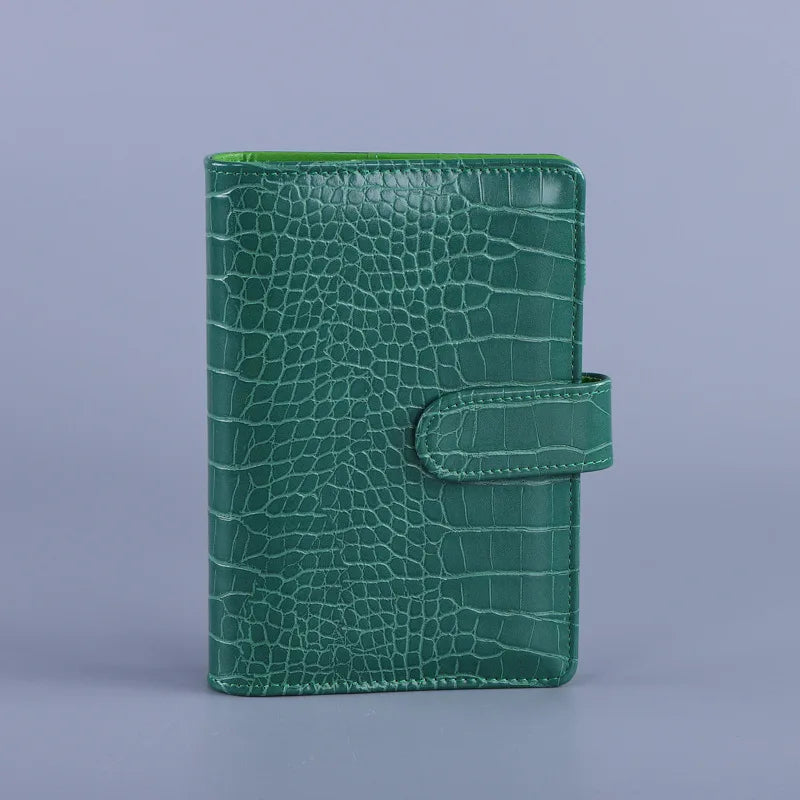 A5 A6 Macaroon Laser Color Crocodile Pattern DIY Binder Notebook Cover Diary Agenda Planner Paper Cover School Stationery