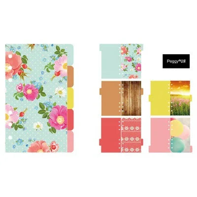 Macaron Color A5 A6 6 Ring Binder PU Clip-on Notebook Leather Loose Leaf Notebook Cover Notebooks Journal Kawaii Stationery
