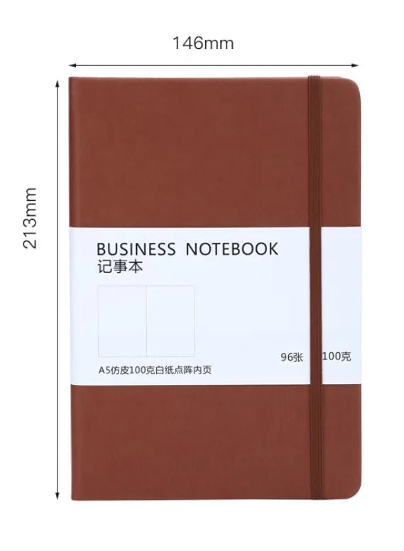 A5 Dotted Dotted-journal Notebook Diary Ivory White 100 GSM Paper Planner Office School Supplies Sketchbook Stationery