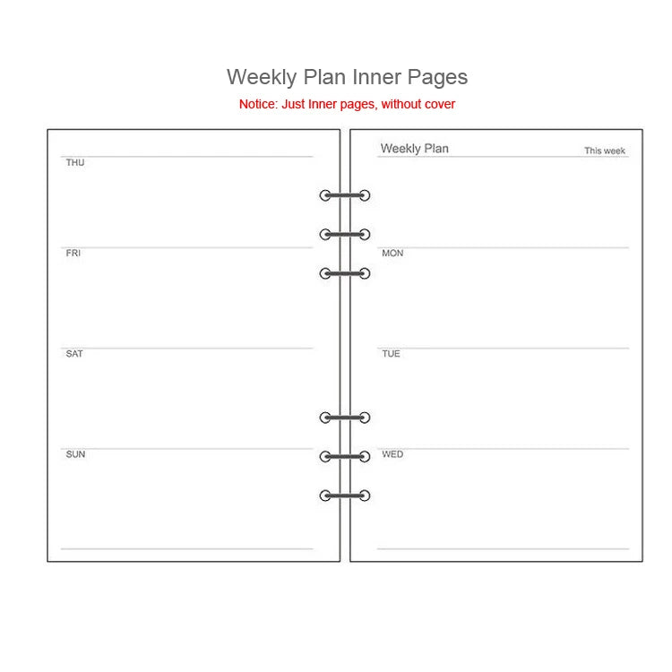 2025New A5 A6 Macaroon Laser Color DIY Binder Notebook Cover Diary Agenda Planner Paper Cover School Stationery
