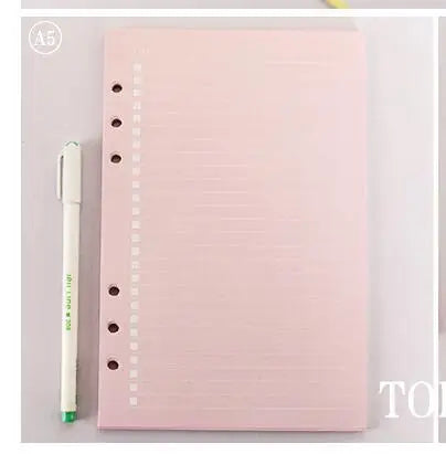2025New A5 A6 Macaroon Laser Color DIY Binder Notebook Cover Diary Agenda Planner Paper Cover School Stationery