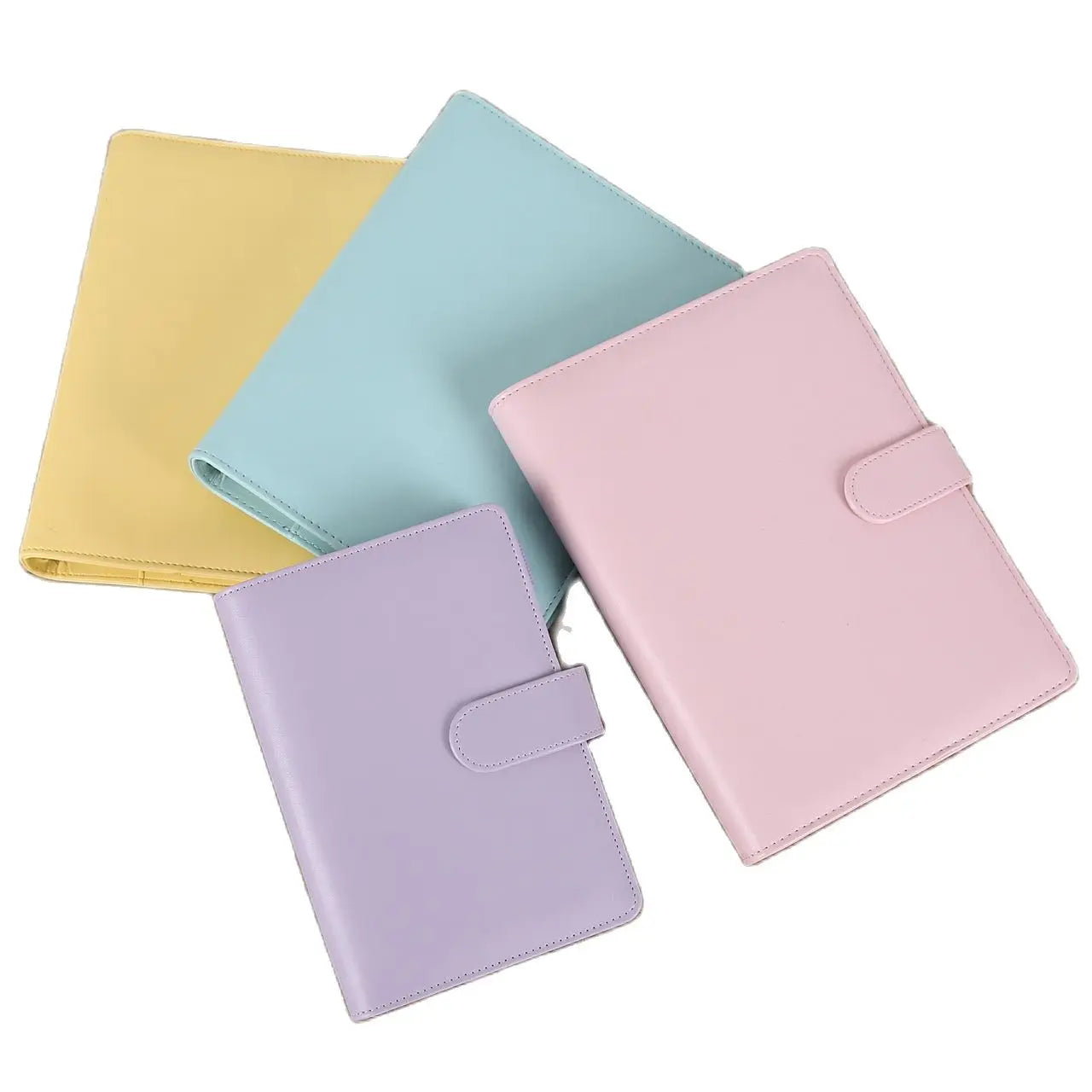 2025 Diary Colorful A5/A6 PU Macaroon Loose-Leaf Cover Binder Dairy Notebooks Hard Cover Refill Journal Travelers Leather Cover
