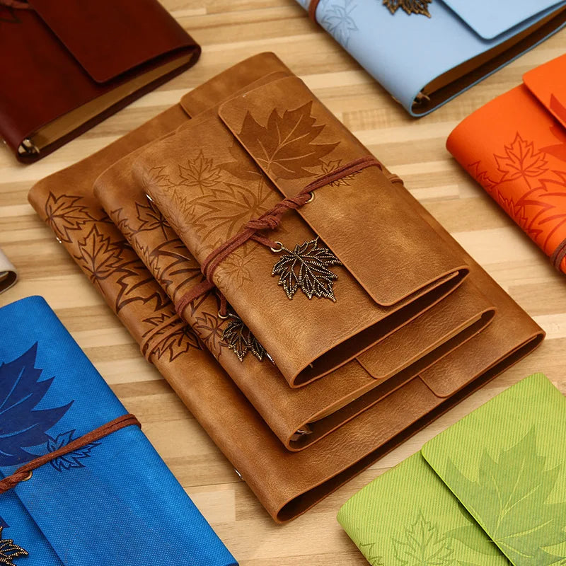 A7/A6/A5 Travelers Vintage Notebook PU Leather Blank Kraft Diary Note Book Journal Sketchbook Stationery School Office Supplies