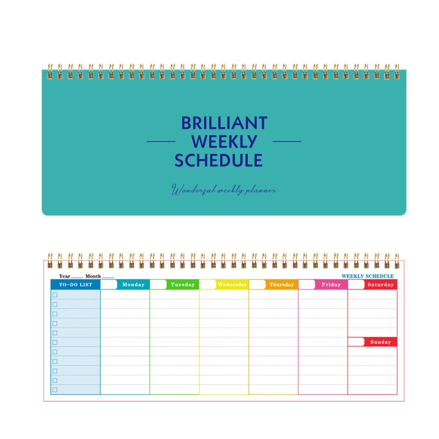 2025 New Planner Notebook Calendar Diary Schedule English Week Plan Memo Time Management Handbook Office School Stationery