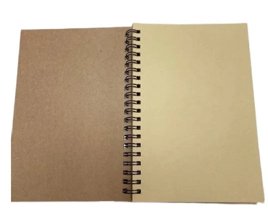 Vintage Kraft Paper Blank Graffiti Inner Page Notebook Art Students Sketch Book Office Memo Children Graffiti School Stationery
