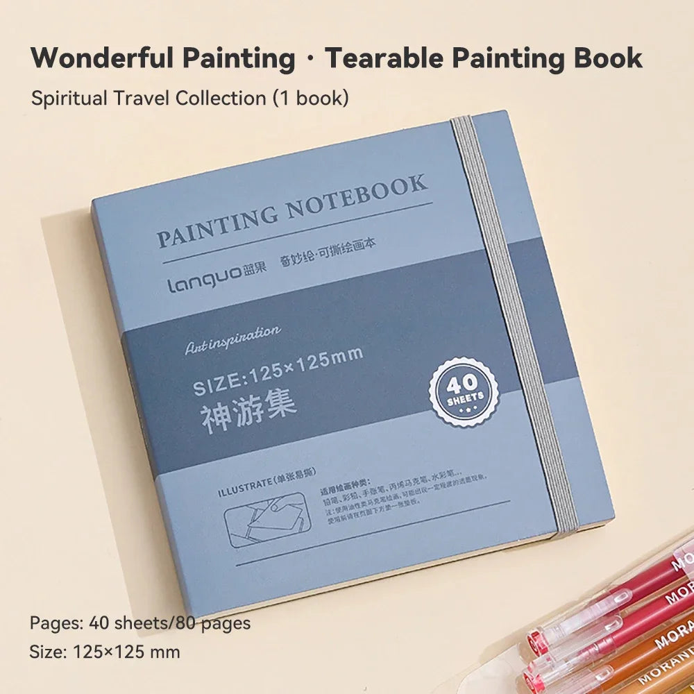 Creative Drawing Notebook Tearable Multiple Specifications Sketchbook Graffiti Painting Book Travel Watercolor Book Art Supplies