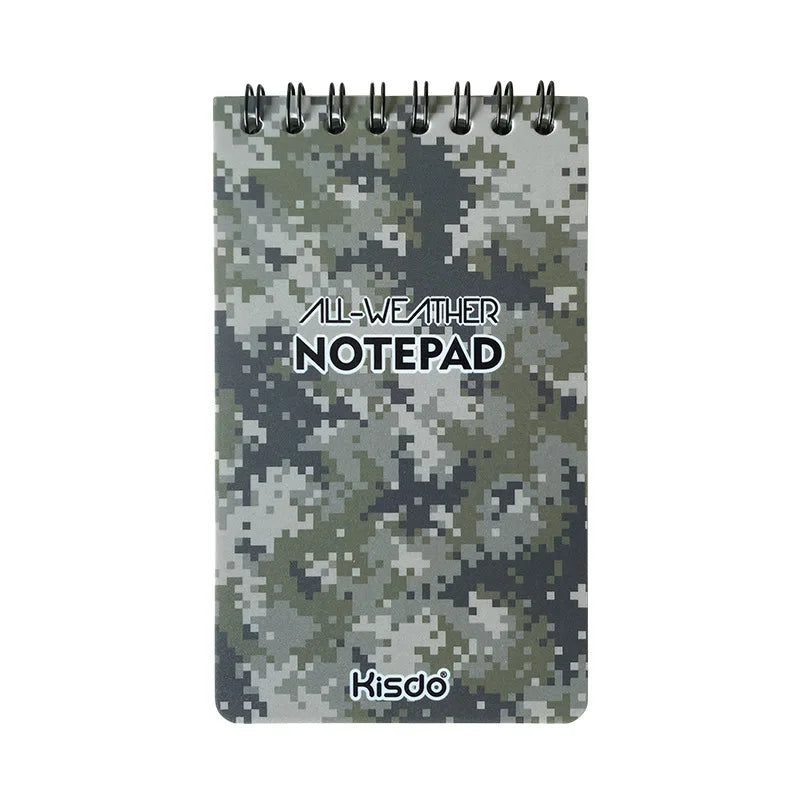 Camouflage Printing Tactical Note Book All Weather Notebook Stone Paper Material Spiral Memo Pad Writing Paper in Rain