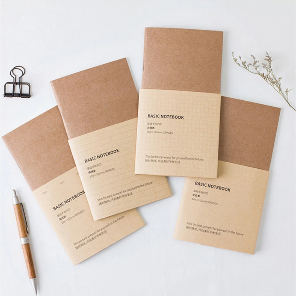 15Sheets Carft Refill Spiral Binder Inner Page Line Blank Craft Grid Inside Paper Stationery