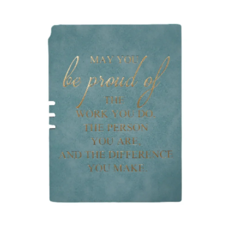 A5 Leather Notebook Journal May You Proud of The Work You Do Appreciation Notepad Thank You Gift for Team Employee Coworker