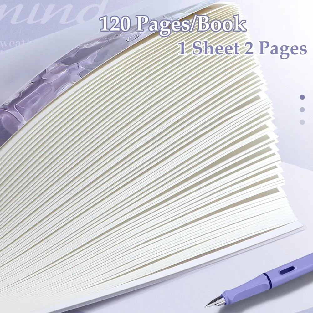 The New A5 Loose-leaf Notebook Is A School Office Stationery with A Middle and High School Style Thick Horizontal Blank Notebook