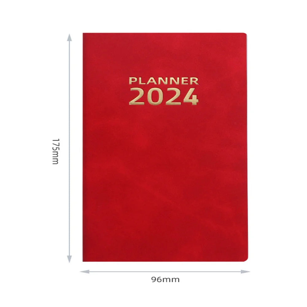 2024 A6 Notebook Daily Weekly Agenda Planner Notebook 365 Days Notepad Journal Notebook Office School Supplies