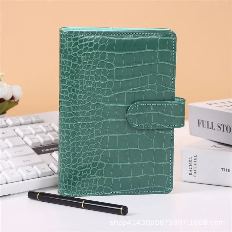 A5 A6 Marble Pink PU Binder Notebook DIY Binder Notebook Cover Diary Agenda Planner Paper Cover School Stationery