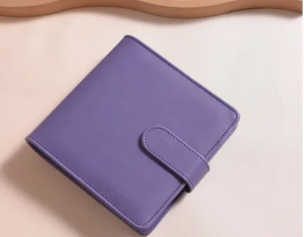 B6 A8 Square MacaronTie Dye Color Change PU Leather DIY Binder Notebook Cover Diary Agenda Planner Paper Cover School Stationery