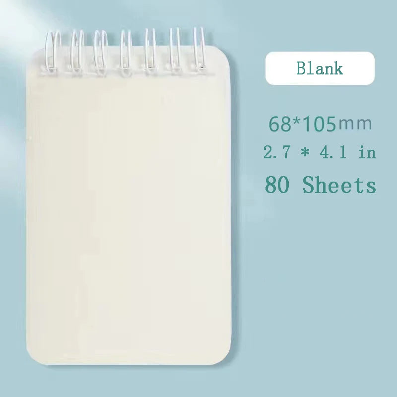 A7 Mini Notebook Portable Pocket Memo Simple Small Notepad Coil Booklet Office Stationery