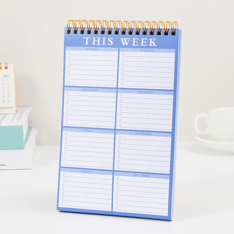 Daily Planner A5 Coil Full English Time Management To Do List Calendar Efficiency Manual Notebooks Office Accessories
