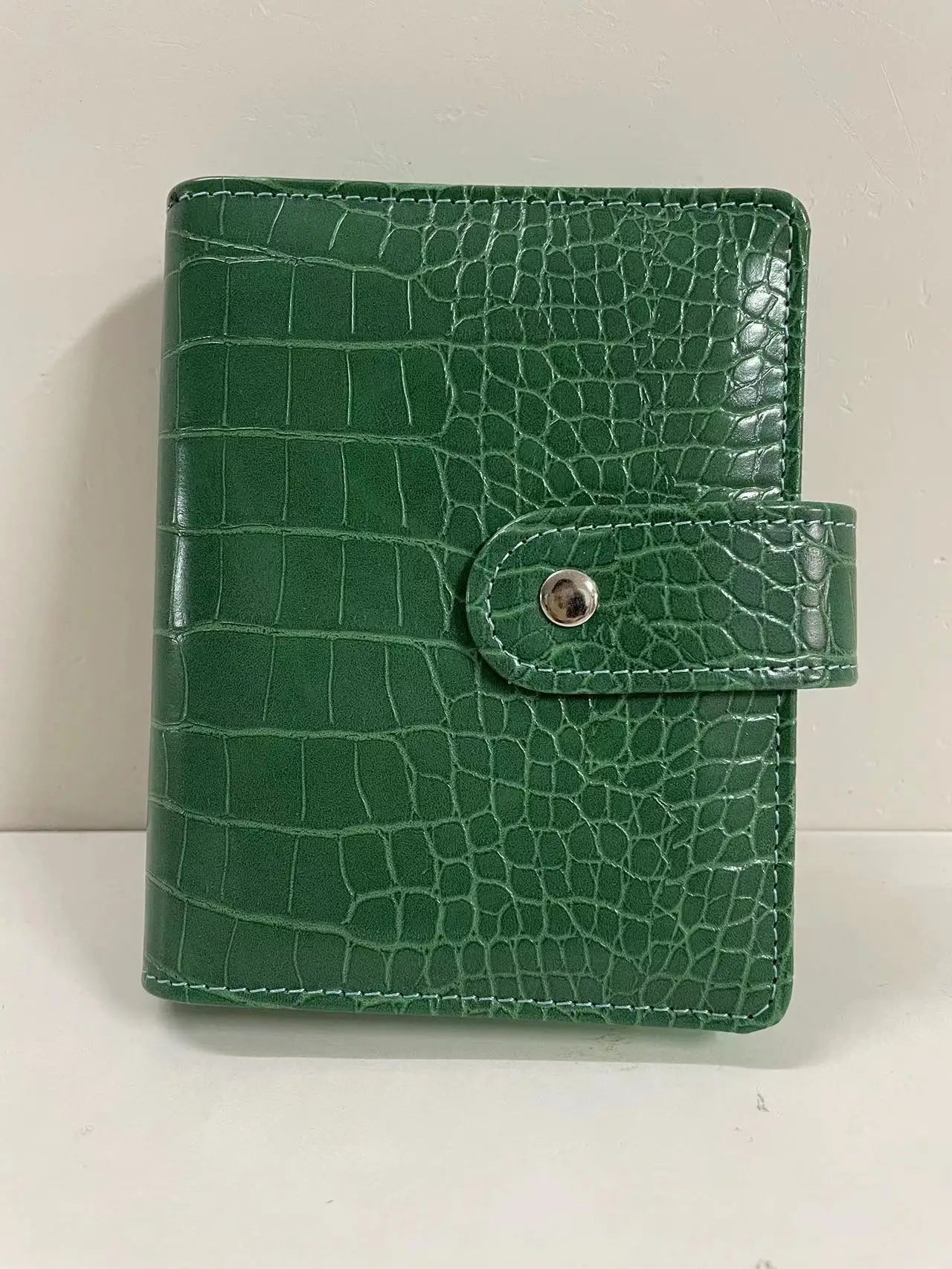 A7 new Crocodile Color 6 Ring Binder PU Clip-on Notebook Leather Loose Leaf Notebook Cover Notebooks Journal Stationery