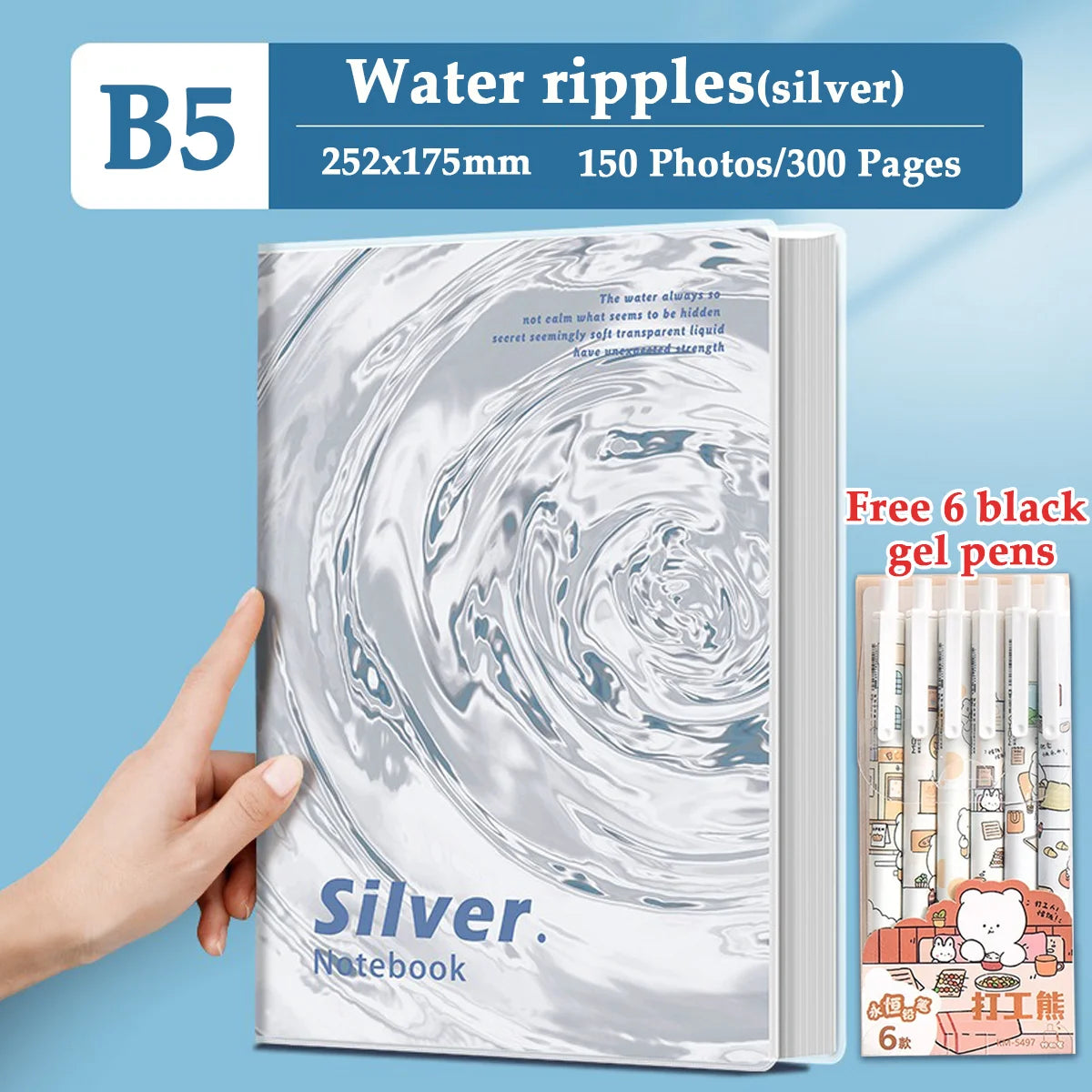 A4/B5 Thick Rubber Sleeve Notebook for Students To Take The Postgraduate Entrance Examination. School Office Stationery Notebook