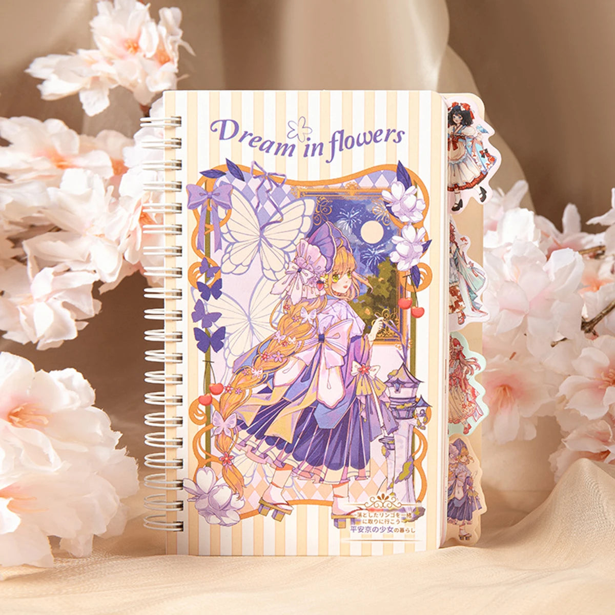 A5 Coil Book Bronzing Cover Anime Characters Kawaii Journal Notebook Writing Pads Korean Stationery for Students School Supplies