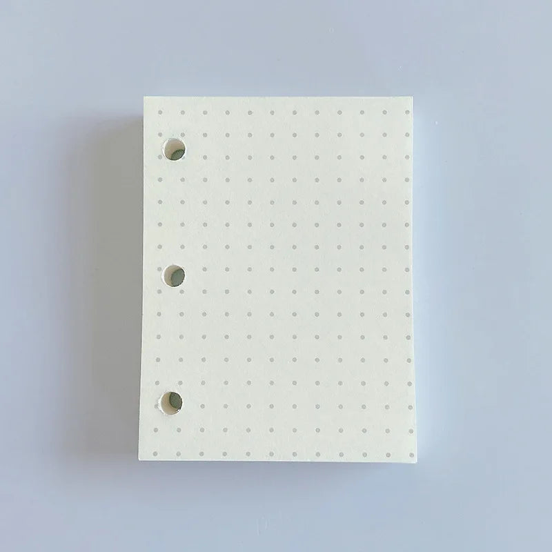 A8 3Holes Loose Leaf Notebook Refill Spiral Binder Inner Page Weekly Monthly To Do Inside Paper Stationery