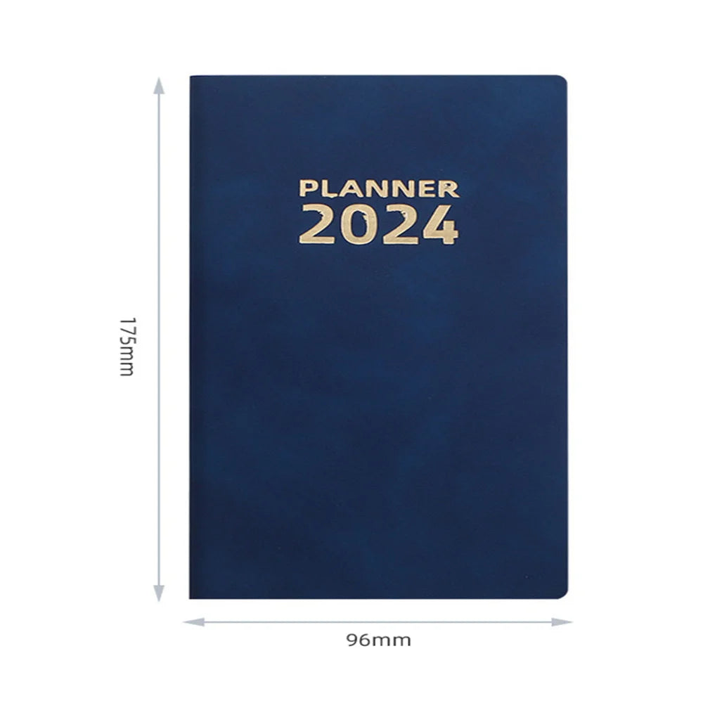 2024 A6 Notebook Daily Weekly Agenda Planner Notebook 365 Days Notepad Journal Notebook Office School Supplies