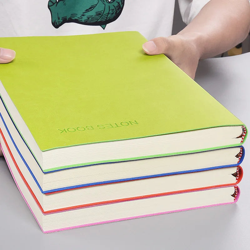 A4 Super Thick 400 Pages Business Notebook Creative Waterproof Leather Office student Diary Notepad Stationery