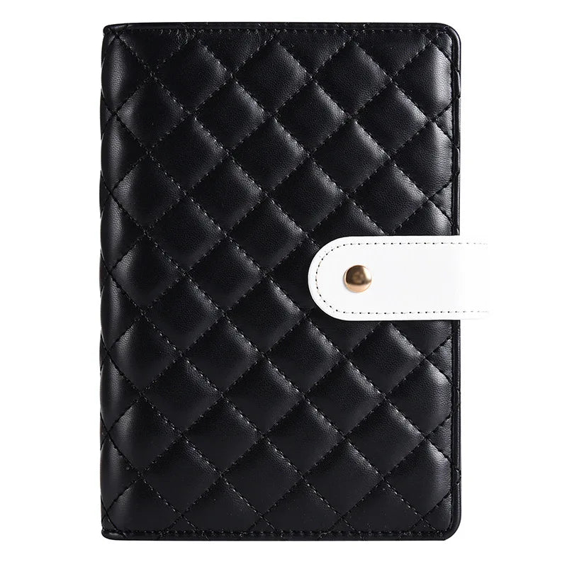 A6 Blcak White DIY Binder Notebook Cover Diary Agenda Planner Paper Cover School Stationery