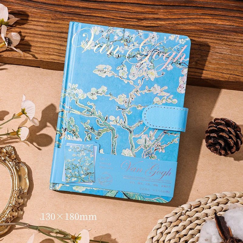Vintage Oil Painting Handbag Gift Set Van Gogh Oil Painting Impression Series High Beauty Handbag Student Gift