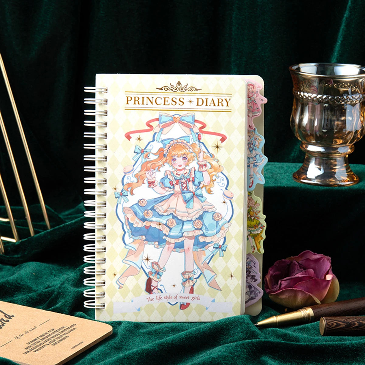 A5 Coil Book Bronzing Cover Anime Characters Kawaii Journal Notebook Writing Pads Korean Stationery for Students School Supplies