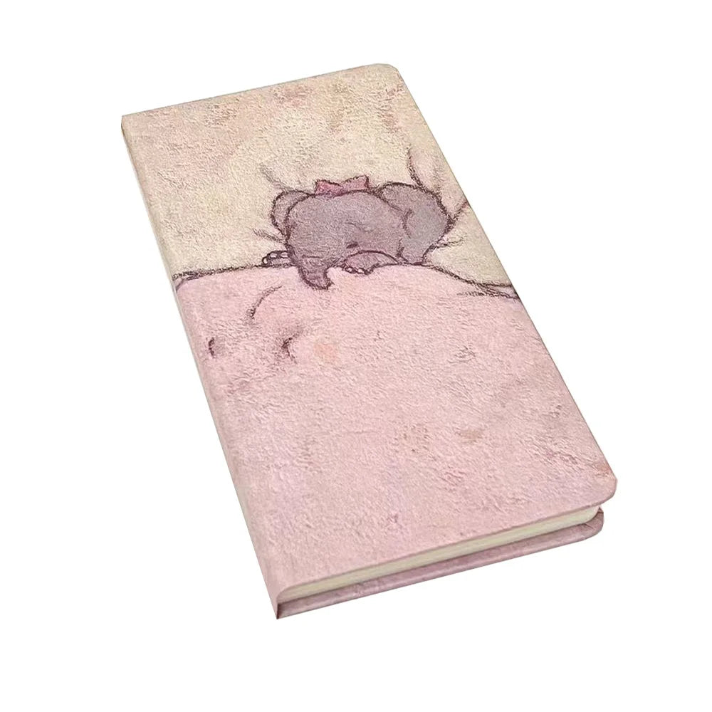 Cute Little Elephant Schedule Planning Notebook Color Inner Page Cartoon illustration Daily Planner Portable Pocket Book