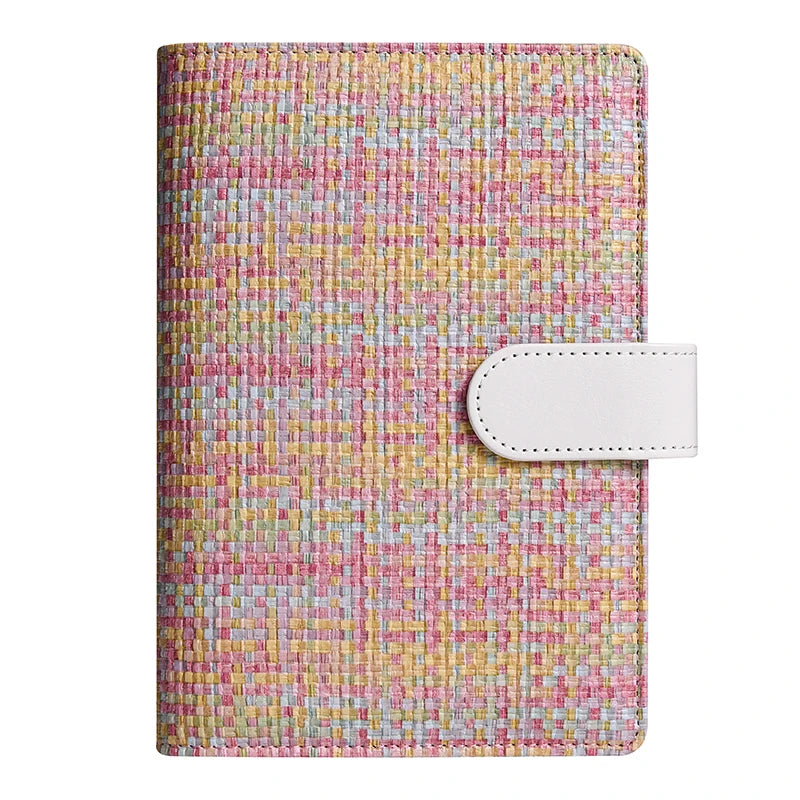 A6 Rainbow Knitting Pattern DIY Loose Leaft Binder Notebook Cover Diary Agenda Planner Paper Cover School Stationery