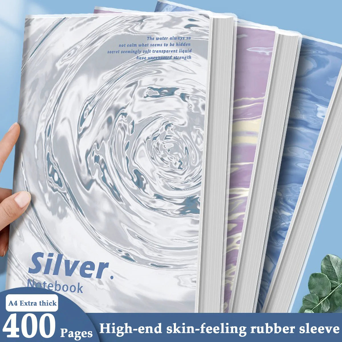 A4/B5 Thick Rubber Sleeve Notebook for Students To Take The Postgraduate Entrance Examination. School Office Stationery Notebook