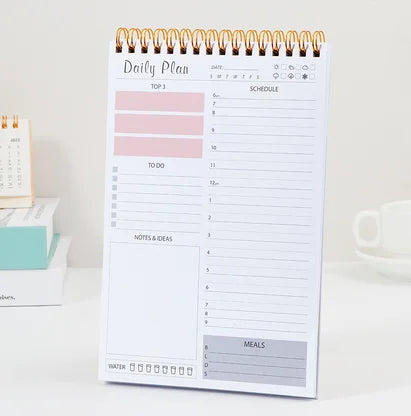 Daily Planner A5 Coil Full English Time Management To Do List Calendar Efficiency Manual Notebooks Office Accessories
