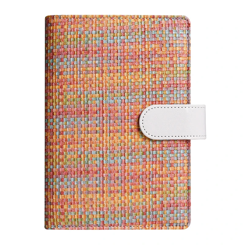 A6 Rainbow Knitting Pattern DIY Loose Leaft Binder Notebook Cover Diary Agenda Planner Paper Cover School Stationery