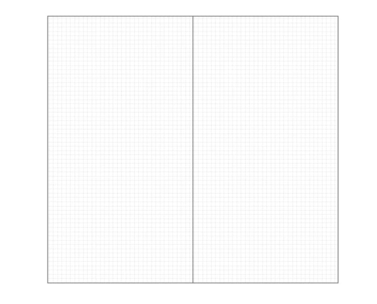 15Sheets Carft Refill Spiral Binder Inner Page Line Blank Craft Grid Inside Paper Stationery