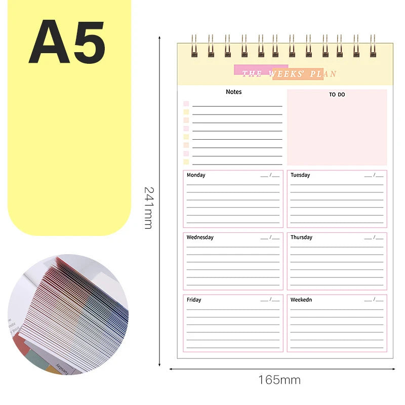 2024 Weekly Planner Notebook 52 Weeks Schedule Notepad To Do List Memo Pad Agenda Diary Organizer School Office Supplies