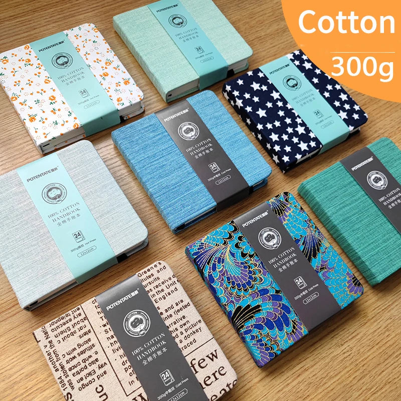 100% Cotton Square Watercolor Paper Book 24 Sheets 300g Art Student Painting Drawing Paper Sketchbook Journal Drawing Notebook