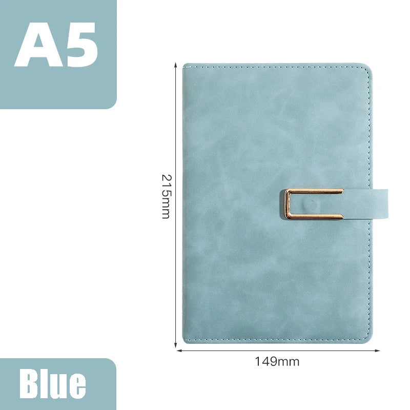 A5 Password Book With Heart-shaped Lock Girls PU Diary Notepad Creative Hand Ledger Sketchbook Travel Notebook Stationery