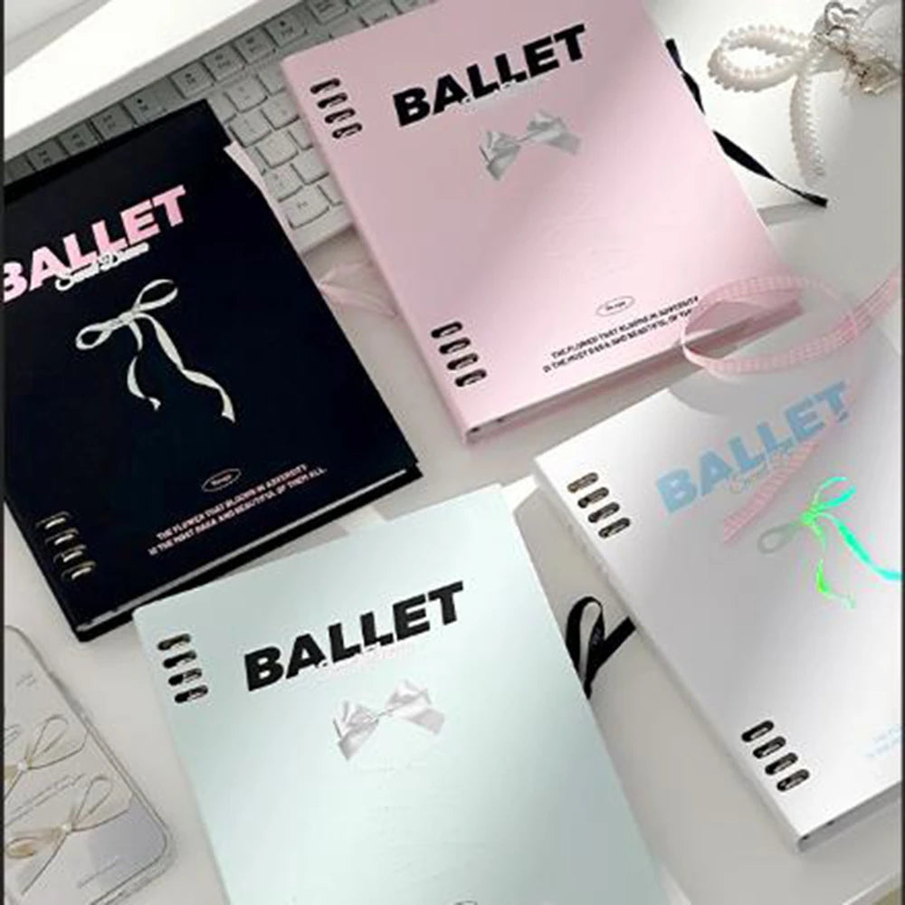 A5 Loose-Leaf Notebook Bow Detachable Notebook Binder Lined Book Spiral Note Book School Student Supplies