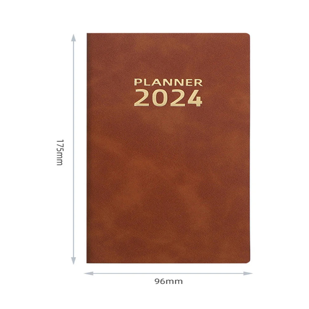 2024 A6 Notebook Daily Weekly Agenda Planner Notebook 365 Days Notepad Journal Notebook Office School Supplies