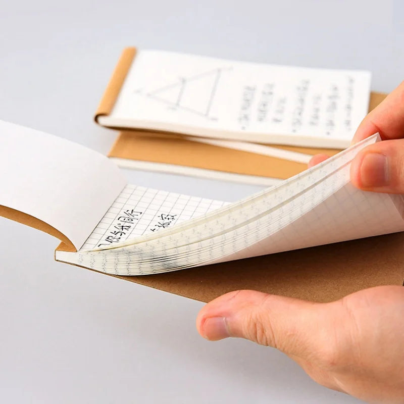 50 Pages Memo Pad Sticky Note Kraft Paper Writing Pads Notepads Portable Daily Planner Schedule Book To Do List School Supplies