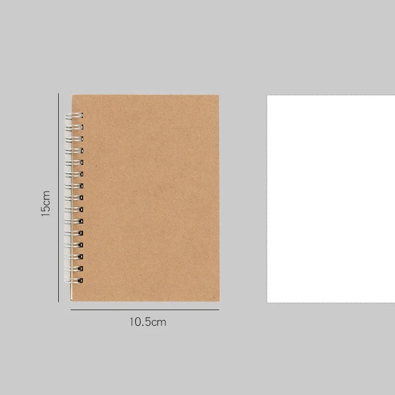 A4/A5/A6 Card Cover Note Book Dotted Grid Blank Student Daily Writing Plan Book Office Supplies Stationery Note Book