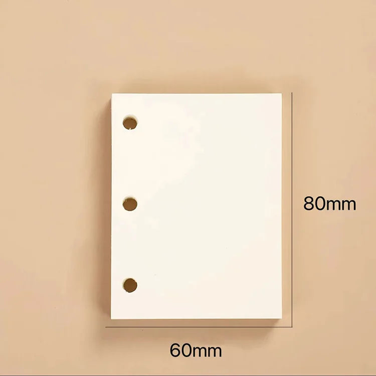 A8 3Holes Loose Leaf Notebook Refill Spiral Binder Inner Page Weekly Monthly To Do Inside Paper Stationery