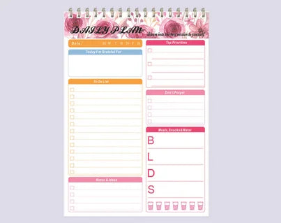B5 Weekly Planning Note Tear English Schedule Itinerary Punch Card Office S tationery Weekly Planner