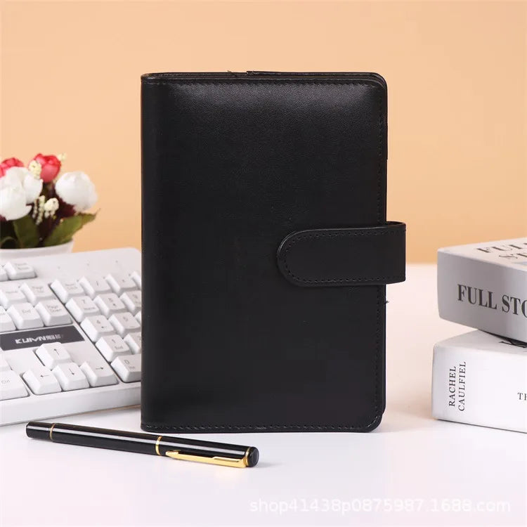 A5 A6 Marble Pink PU Binder Notebook DIY Binder Notebook Cover Diary Agenda Planner Paper Cover School Stationery