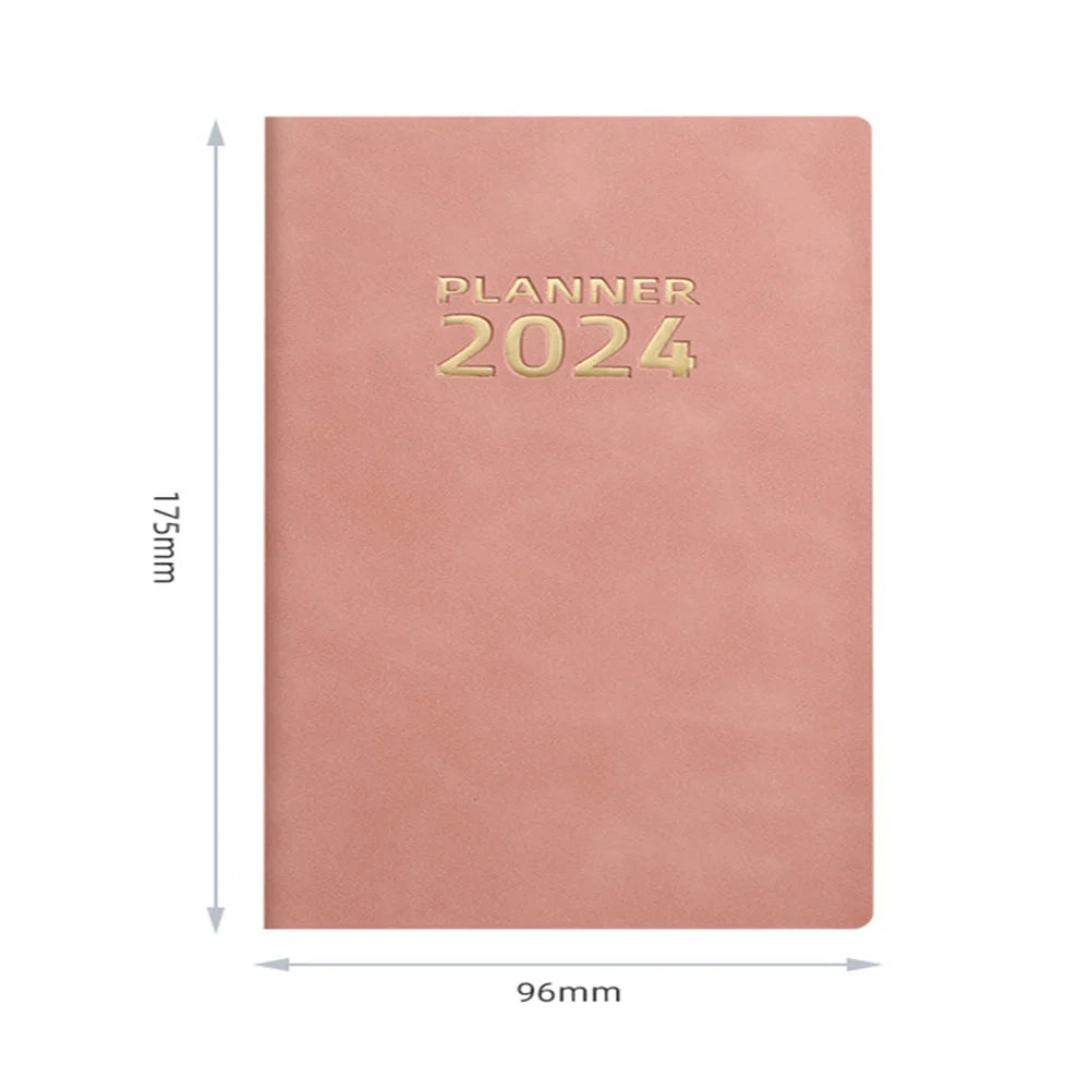 2024 A6 Notebook Daily Weekly Agenda Planner Notebook 365 Days Notepad Journal Notebook Office School Supplies