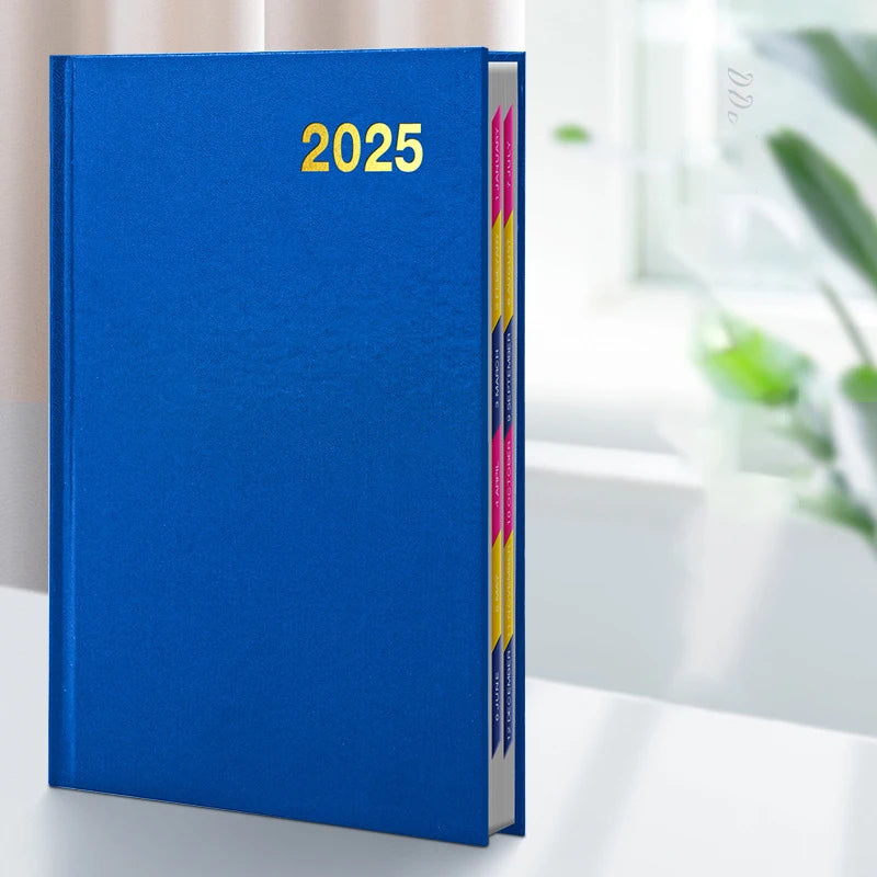 2025 A5 Day A Page Diary With Appointment Times Hardback Desk Organiser Planner School Office Suppliers